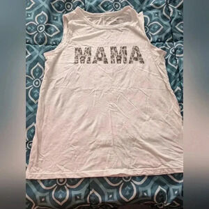Grayson Threads Animal Print Mama Graphic Tank M